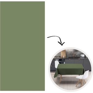 Tafelkleed - Tafellaken - 150x300 cm - Groen - Effen kleur - Olijfgroen - Binnen en Buiten