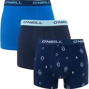 O'Neill - Boxershorts - Maat XXL - 3 Pack - Met 1x Ikat Patronen en 2x Neutraal - 2023 Model - 95% Katoen - Herenboxershorts