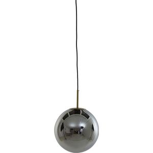 Light & Living Hanglamp Medina - Smoke Glas- Ø30cm - Modern - Hanglampen Eetkamer, Slaapkamer, Woonkamer