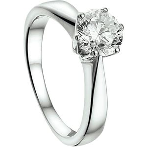 The Jewelry Collection Ring Zirkonia - Zilver