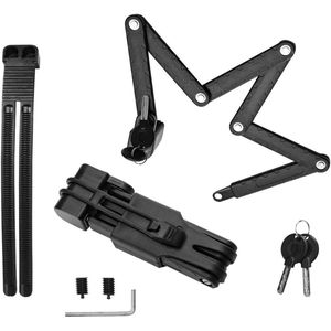 Vouwslot - Slot voor Electrische Fietsen en Fatbike - Fietsslot - Voor elk type Fiets - Met Houder