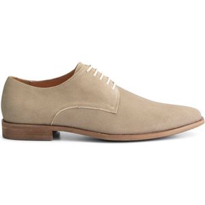 Gents - Heren schoenen - Veterschoenen - Nette schoenen - Suède - Zand - Maat 43