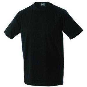 James and Nicholson - Unisex Medium T-Shirt met Ronde Hals (Zwart)