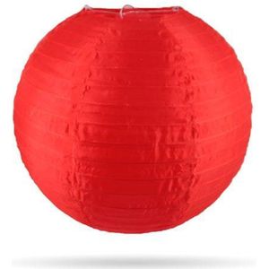 Nylon lampionnen - rood - 10 stuks - 25cm - zonder verlichting - voor buiten