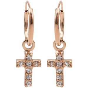 Karma Symbols oorbel Zirconia Faith M2711 Rosé