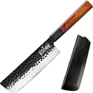 Koksmes - Slagersmes - BBQ - Mes - Handmade - Hoes - Mannen - Koken - BBQ master - Carbon Staal - Stoer - CADEAU TIP - KERST