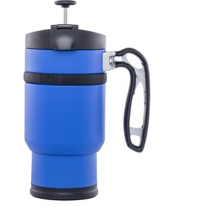 Thermoskan - Planetary design - Handgreep - Thermoskan met pomp - Double shot 3.0 - Blauw - 473 ml