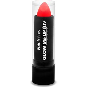 Paintglow Lippenstift/lipstick - neon rood - UV/blacklight - 5 gram - schmink/make-up