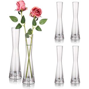 Bloemenvaas, moderne glazen vazen, 20 cm vaas, smalle vazen, glazen bloemen, vaas voor tafeldecoratie, glazen vaas, handgemaakte tulpenvaas voor een roos voor bruiloftsdecoratie, tafel, decoratie, woonkamer, eettafel, thuis