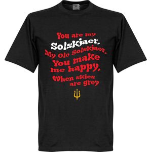 Ole Solskjaer Song T-Shirt - Zwart - XXXXL