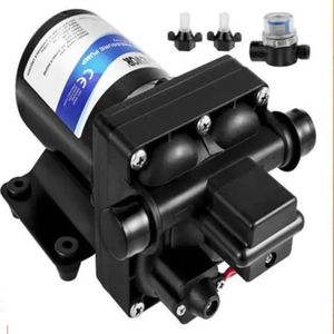 Waterpomp - Tuinpomp - Pomp - Zelfaanzuigende pomp - 12V - 3GPM - met Drukschakelaar en Afneembaar Filter voor Camper, Boot, Tuin of RV - Elektrische