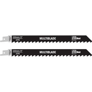 Multiblade Reciprozaagblad HCS MBR922K Hout 225mm (2 stuks)