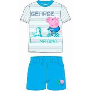 Peppa Pig George pyjama - lichtblauw - Maat 128 / 8 jaar