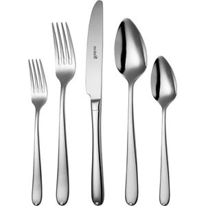 Sola Bestek Set Fleurie - 100 Delig Bestekset 12 Persoons - Modern - Vaatwasserbestendig - Zilverwit Premium Edelstaal 18/10 RVS - Zilver