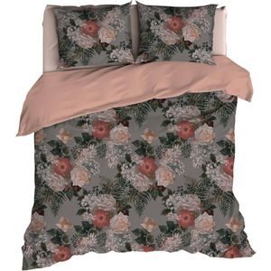 Satin d'Or Celia - Dekbedovertrek - Eenpersoons - 140x200/220 cm - Rose