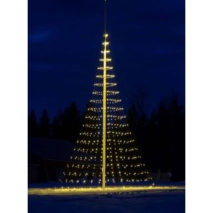 Montejaur vlaggenmast kerstboom LED 8 meter - warm wit