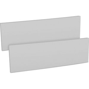 kwmobile autodeur bescherming 2 stuks - Beschermt autodeuren in garages en carports - Garageset met zelfklevende deurbeschermers - 40 x 12 x 1,5 cm - Donkergrijs