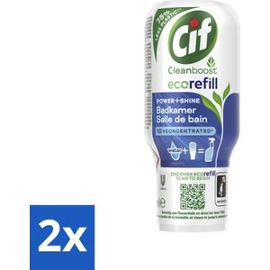 Cif Eco Refill - Power & Shine - Badkamerreiniger - Spray - 70 ml - Voordeelverpakking - 2 stuks