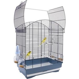 Mooie Stijlvolle Vogelkooi Agata Blauw 58x33x63cm