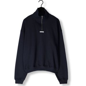 Woodbird Wblee Half Zip - Sweater - Trui - Heren - Donkerblauw - Maat M