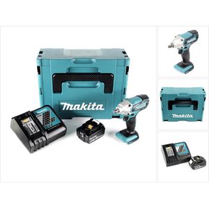Makita DTW 190 RT1J accu slagmoersleutel 18V 190Nm + 1x oplaadbare accu 5.0Ah + snellader in Makpac 2
