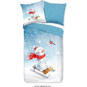 Dekbedovertrek 140x220 flanel kids Good Morning nr.30154 bleu