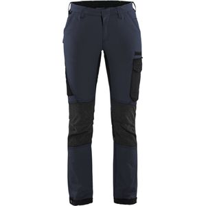 Blaklader Dames Service werkbroek 4-weg stretch 7122-1645 - Donker marineblauw/Zwart - C46