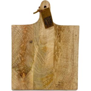 Varios vierkante borrelplank -  Hout - l x b 30 x 30 cm (40 cm inclusief handvat)