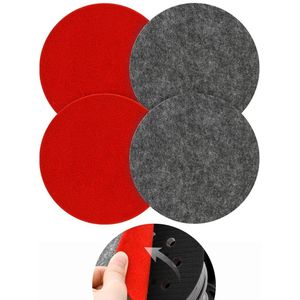 Lamswollen polijstpad 125 mm voor slijpen en polijsten - set van 4 pads