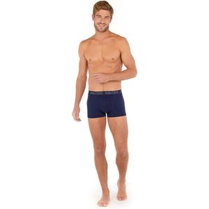 HOM Boxerlines #2 boxer briefs HO1 (2-pack) - heren boxer kort met horizontale gulp - donker- en kobaltblauw - Maat: XXL