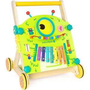 Loopwagen baby houten loopwagen afneembaar speelbord babycadeau vanaf 6 maanden. loopwagen baby