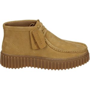 Clarks TORHILL MOSS - VeterlaarzenHoge sneakersDames sneakersDames veterschoenenHalf-hoge schoenen - Kleur: Cognac - Maat: 41