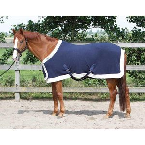 Harry's Horse Fleecedeken staatsiemodel met borstflap 175cm navy