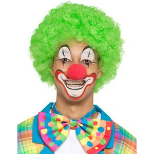 SMIFFY'S - Kleurrijk neon clown strikje voor volwassenen