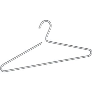 Wenko Kledinghanger Lux 42 X 19 Cm Aluminium Matzilver