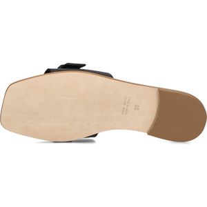 STEFANO LAURAN Dames Slippers Led 1 Band Slipper Met Gesp Zwart - Maat 37