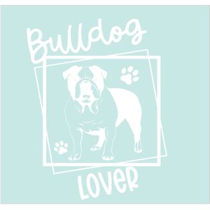 Raam - auto - laptop - deur sticker - bulldog lover - hond