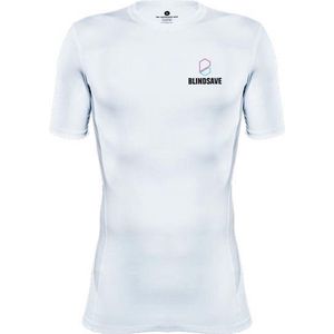 BLINDSAVE Compressie Shirt Wit - Korte mouwen - XS