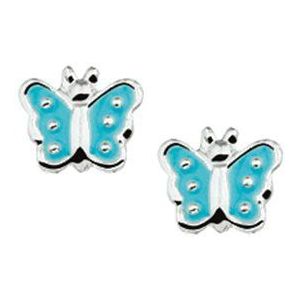 YO&NO / oorbellen / vlinder / oorknoppen / Zilver 925