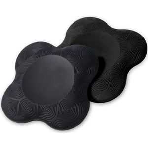 KZQ 2 Stuks - Yoga Knie Kussens - Yoga Kniebeschermer Mat - Sport Balans Kussen - Antislip Yogamatten - Kussen - Knee Pads - Kniestukken - Kniebeschermers - Kniemat - Sportmat - Fitness - Ondersteuning Van KnieëN, Polsen En Ellebogen - Zwart