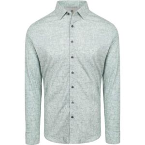 Desoto - Overhemd Optics Groen - Heren - Maat XL - Slim-fit