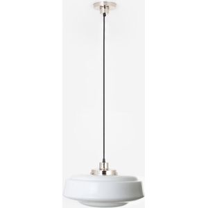 Art Deco Trade - Hanglamp aan snoer Saucer 20's Nikkel