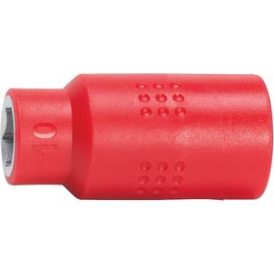 Wurth - VDE dopsleutel, 3/8 inch zeskant - VDE 3/8 inch dopsleutel, metrisch zeskant, kort x 1 st Soort aandrijving Binnenvierkant Sleutelwijdte 10 mm