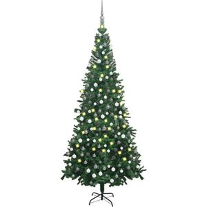 vidaXL-Kunstkerstboom-met-verlichting-en-kerstballen-L-240-cm-groen