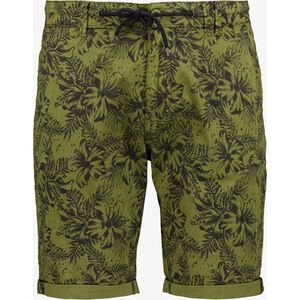 Unsigned heren short groen met print - Maat XXL