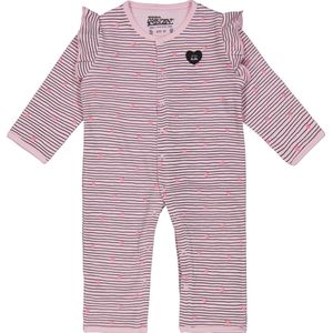 4PRESIDENT Romper - Stripe AOP Pink - Maat 80 - Rompertjes baby