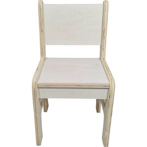 Houten kinderstoeltje - kinder stoel hout ongelakt