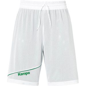 Kempa Reversible Short Kinderen - Groen / Wit | Maat: 152