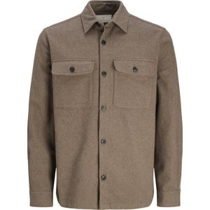 Jack & Jones Overhemd Jprraymond Melange Solid Ls Overshi 12263645 Charcoal Gray/comfort Mannen Maat - M