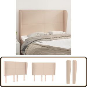 vidaXL Hoofdbord Kunstleer - Cappuccino - 147x23x128cm Hoofd Bord - Hoofdkussen - Kapstok - Beddecoratie - Bedroom Decor